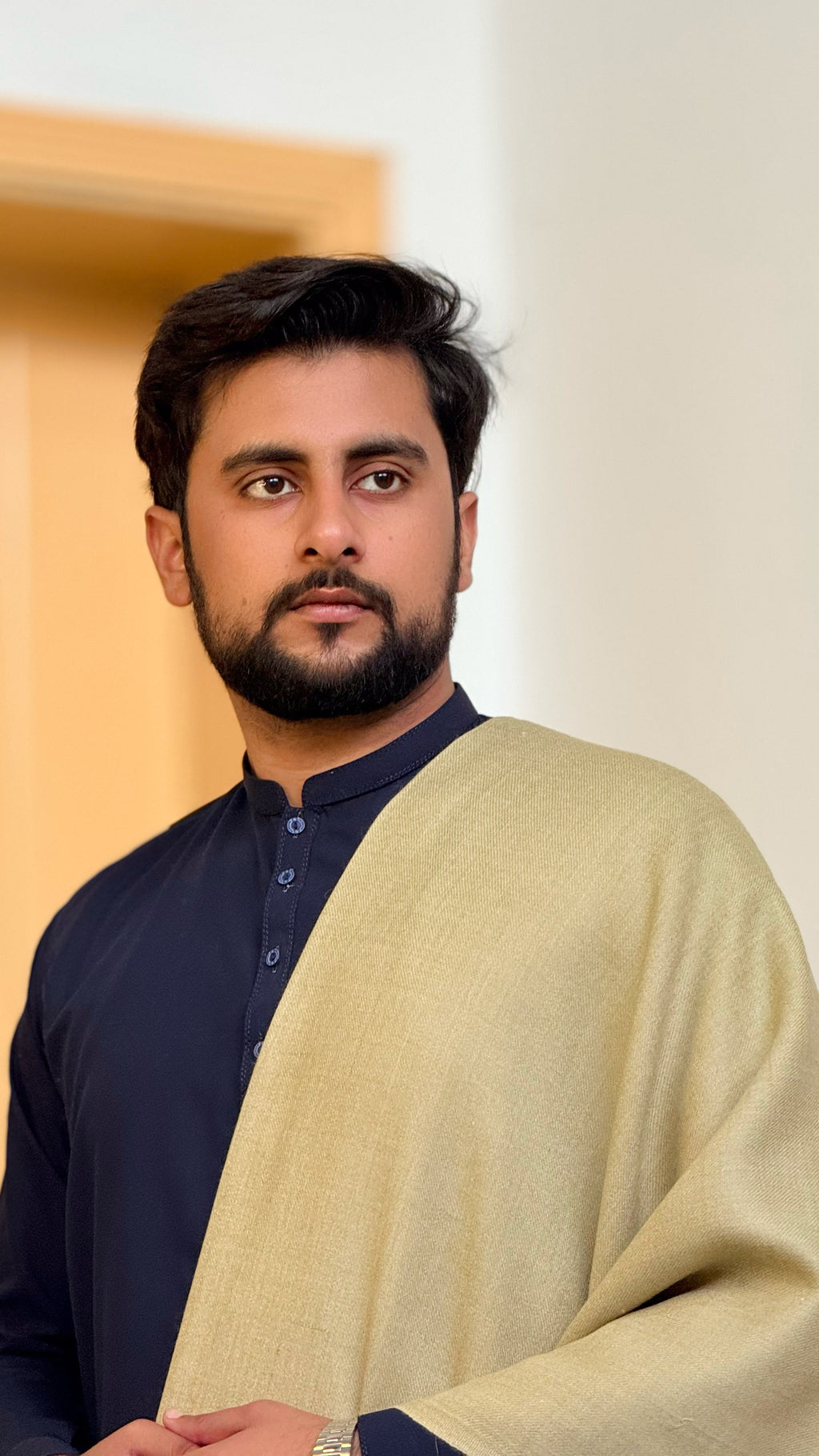 Obsidian Wrap 1 — Wool Shawl by AFSAAR