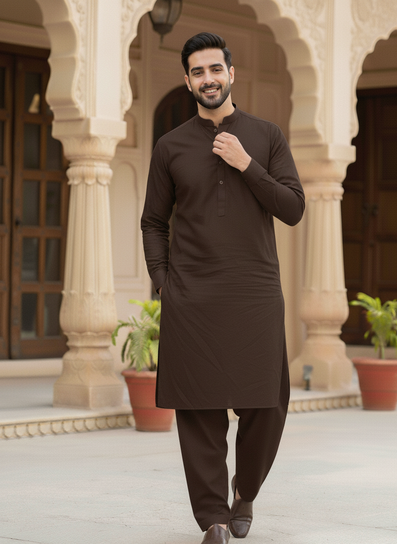 Chocolate Brown — Winter Heritage Cotton by AFSAAR