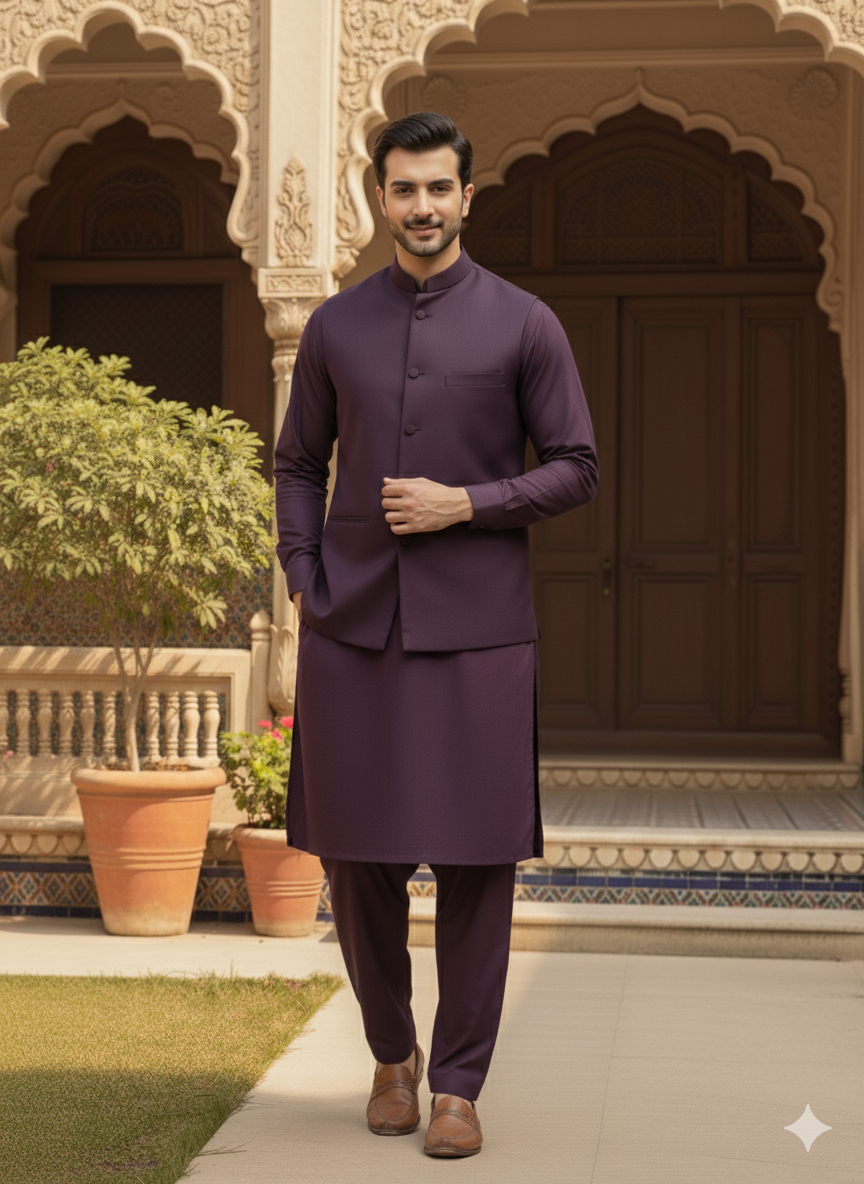 Deep Purple — Winter Heritage Cotton by AFSAAR