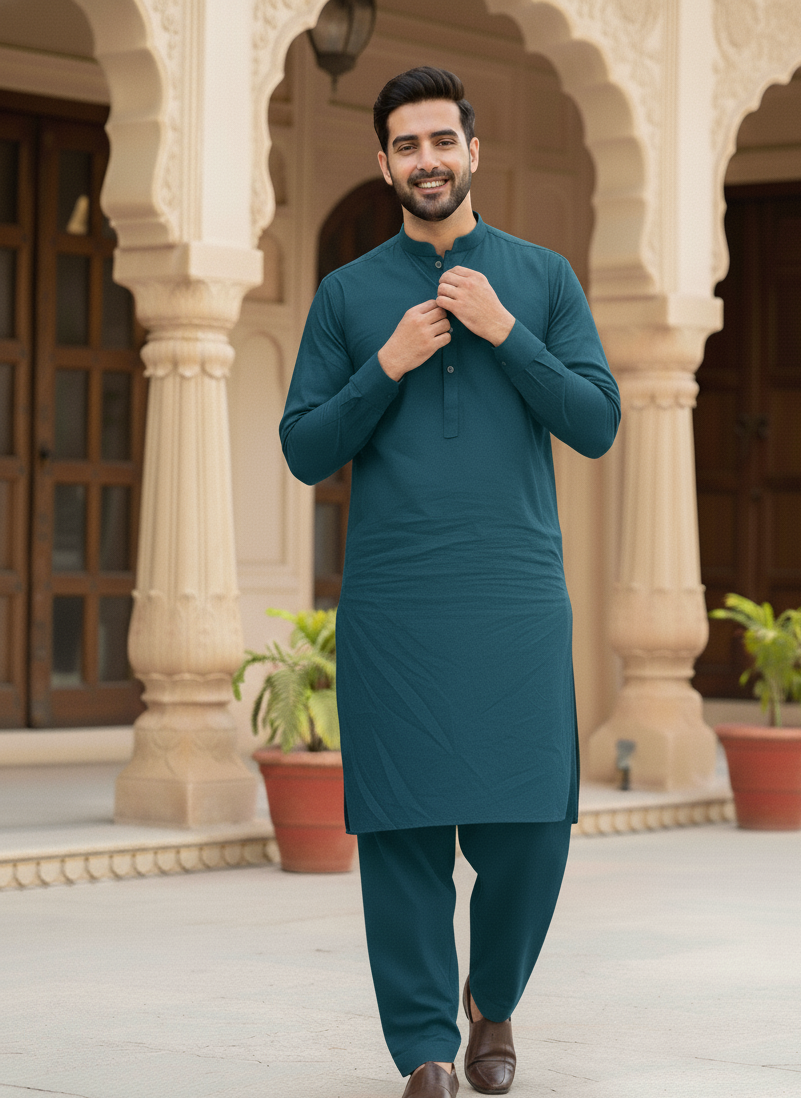 Deep Sea Green — Winter Heritage Cotton by AFSAAR