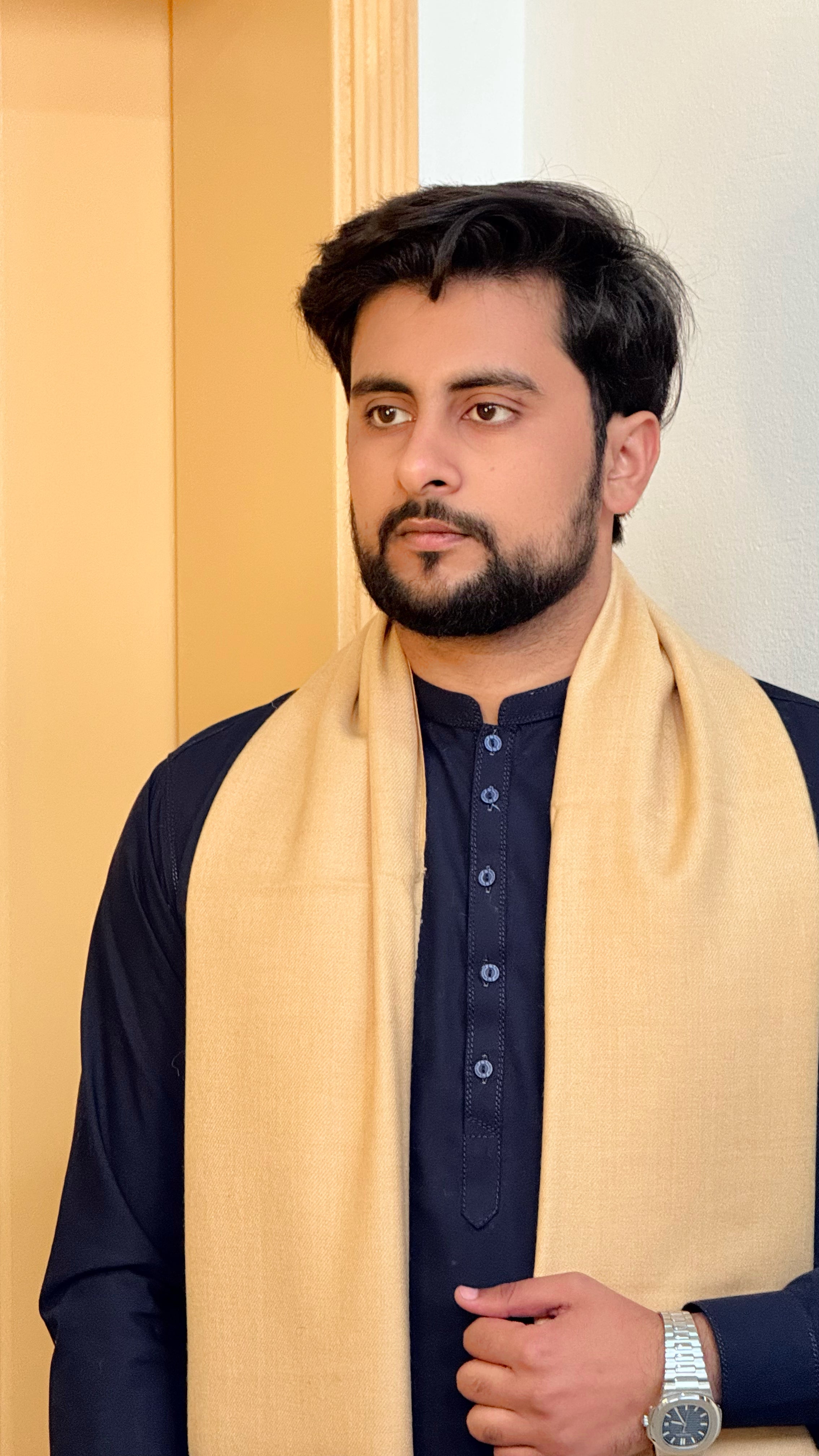 Obsidian Wrap 2 — Wool Shawl by AFSAAR