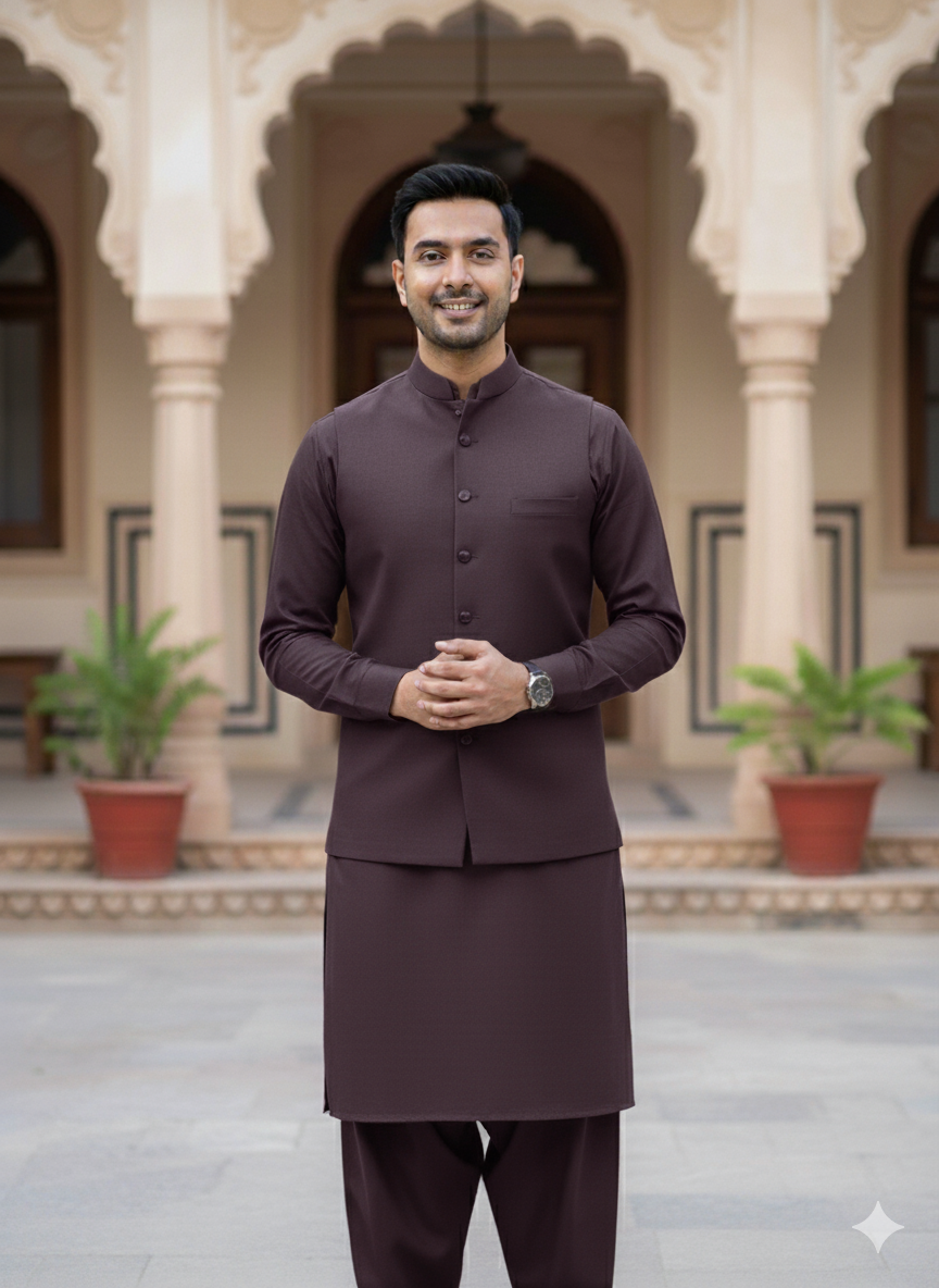 Purple Brown — Winter Heritage Cotton by AFSAAR
